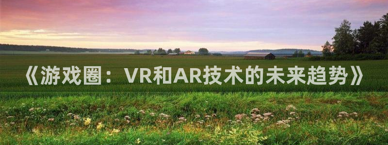 辉达娱乐主管：《游戏圈：VR和AR技术的未来趋势》